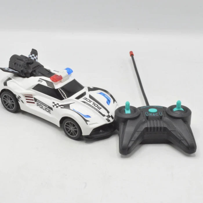 Police Theme Stunt Spray RC Car