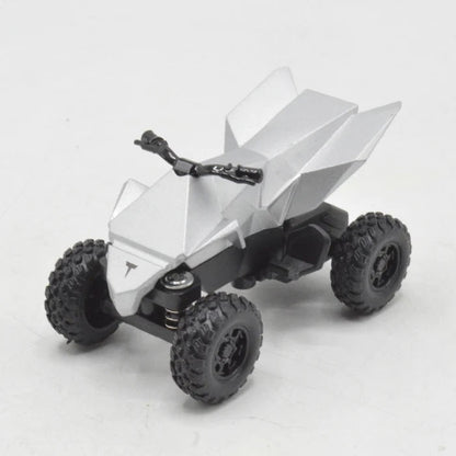 Diecast Tesla Cybertruck with Quartz Metal Bike