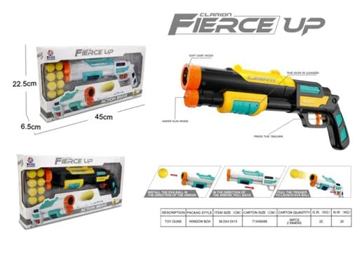 2 in 1 Fierce-Up Dart Gun