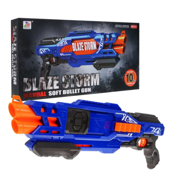 Manual Blaze Storm Soft Bullet Gun