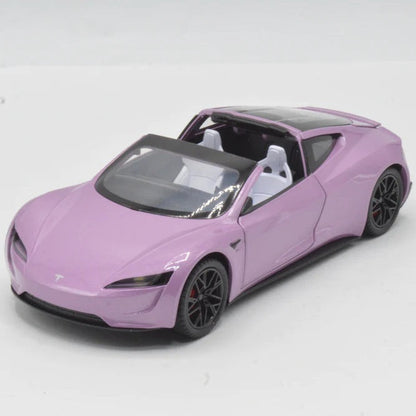 Diecast Tesla Roadster Car with Light & Sound