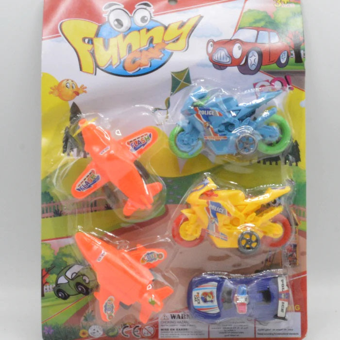 Funny Police Car Set Pack of 5