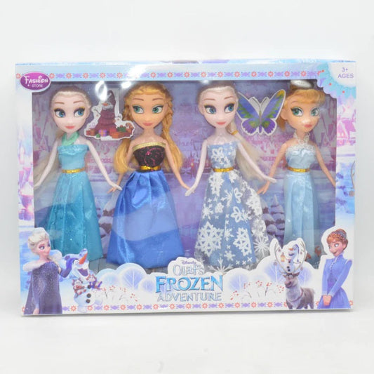 Pack of 4 Frozen Princess Doll