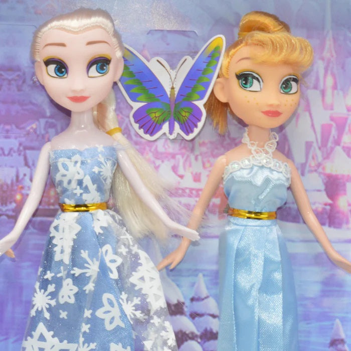 Pack of 4 Frozen Princess Doll