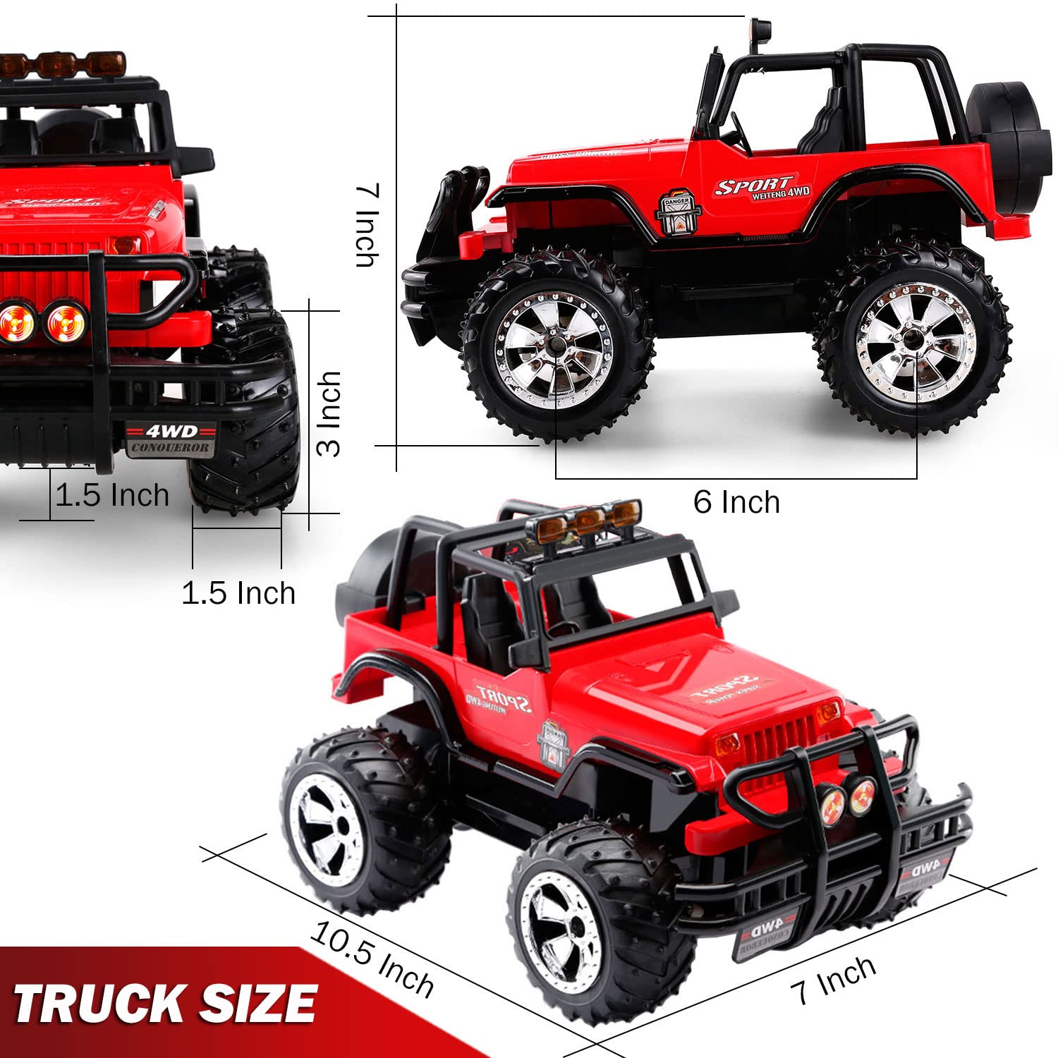 Rechargeable RC Super Off Road Racing Jeep