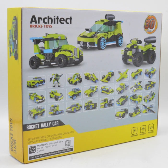 Architect Rocket Rally Car Blocks 241+ Pieces