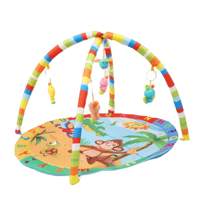 Monkey On Beach Play Gym Mat