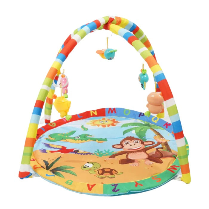 Monkey On Beach Play Gym Mat