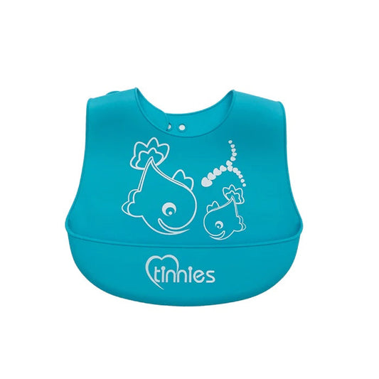 Tinnies Silicone Bib Blue